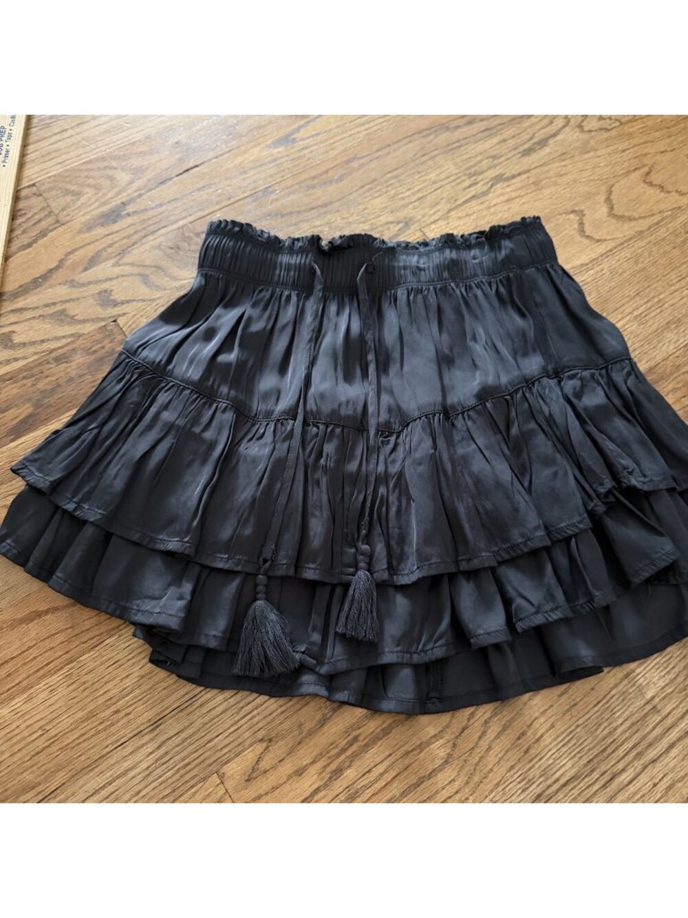 Aerie Womens Black Ruffle Skirt New XS